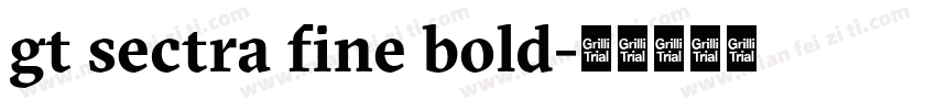 gt sectra fine bold字体转换